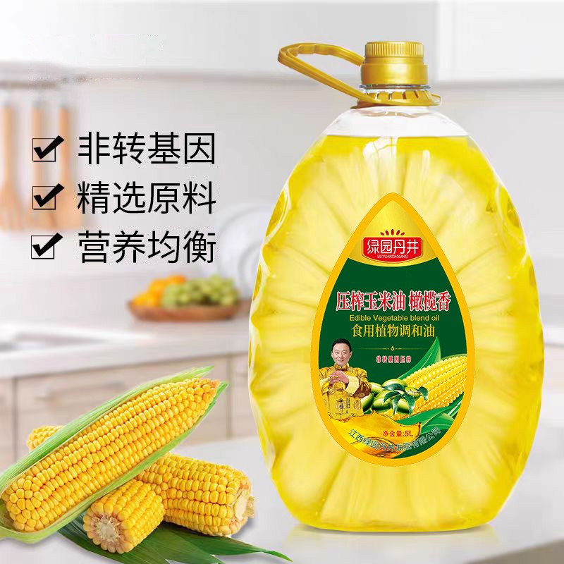 威尼斯wns885566 压榨玉米油橄榄香食用植物协调油 5L